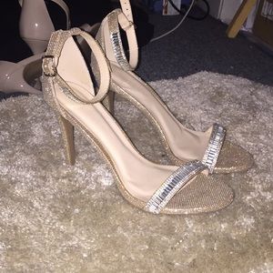 Open toe heals. 4 inches